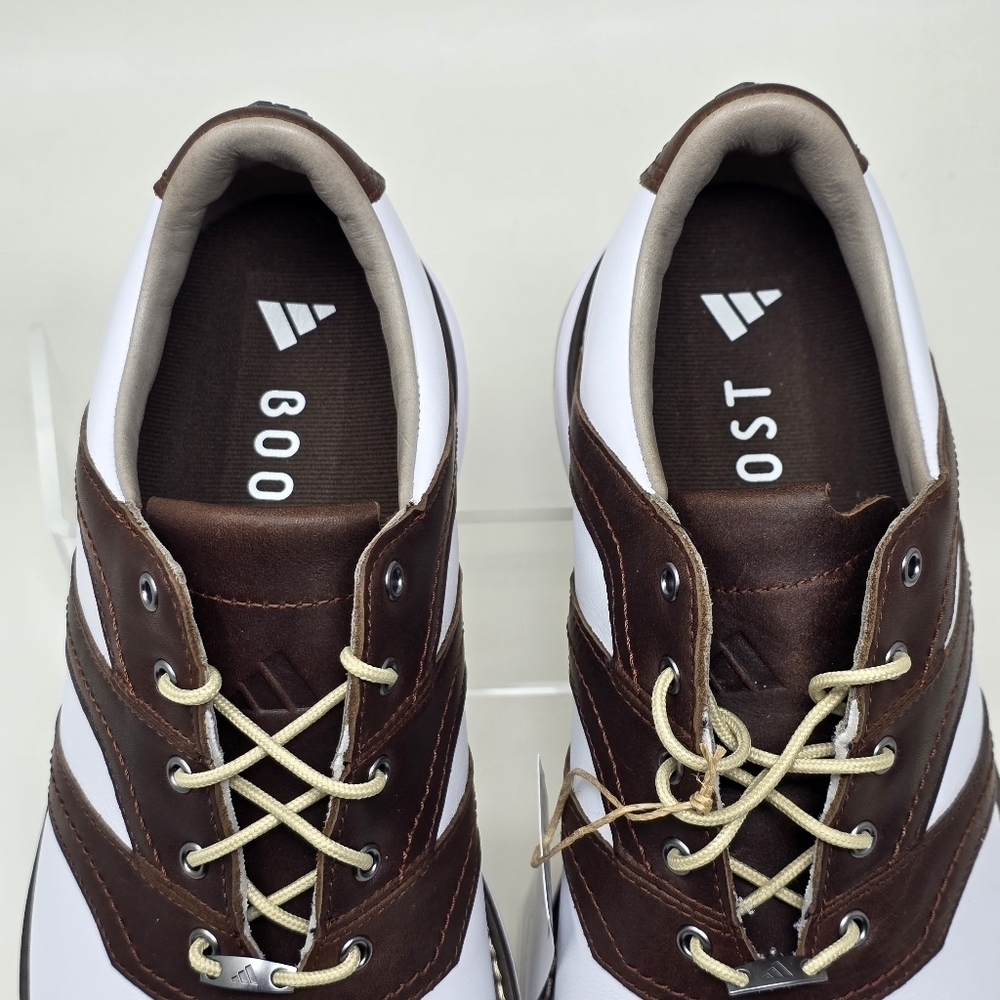 Adidas MC Z-Traxion Unisex White Brown Golf Shoes IG0910 Men Size 9 Wnms 10 New - Picture 9 of 12